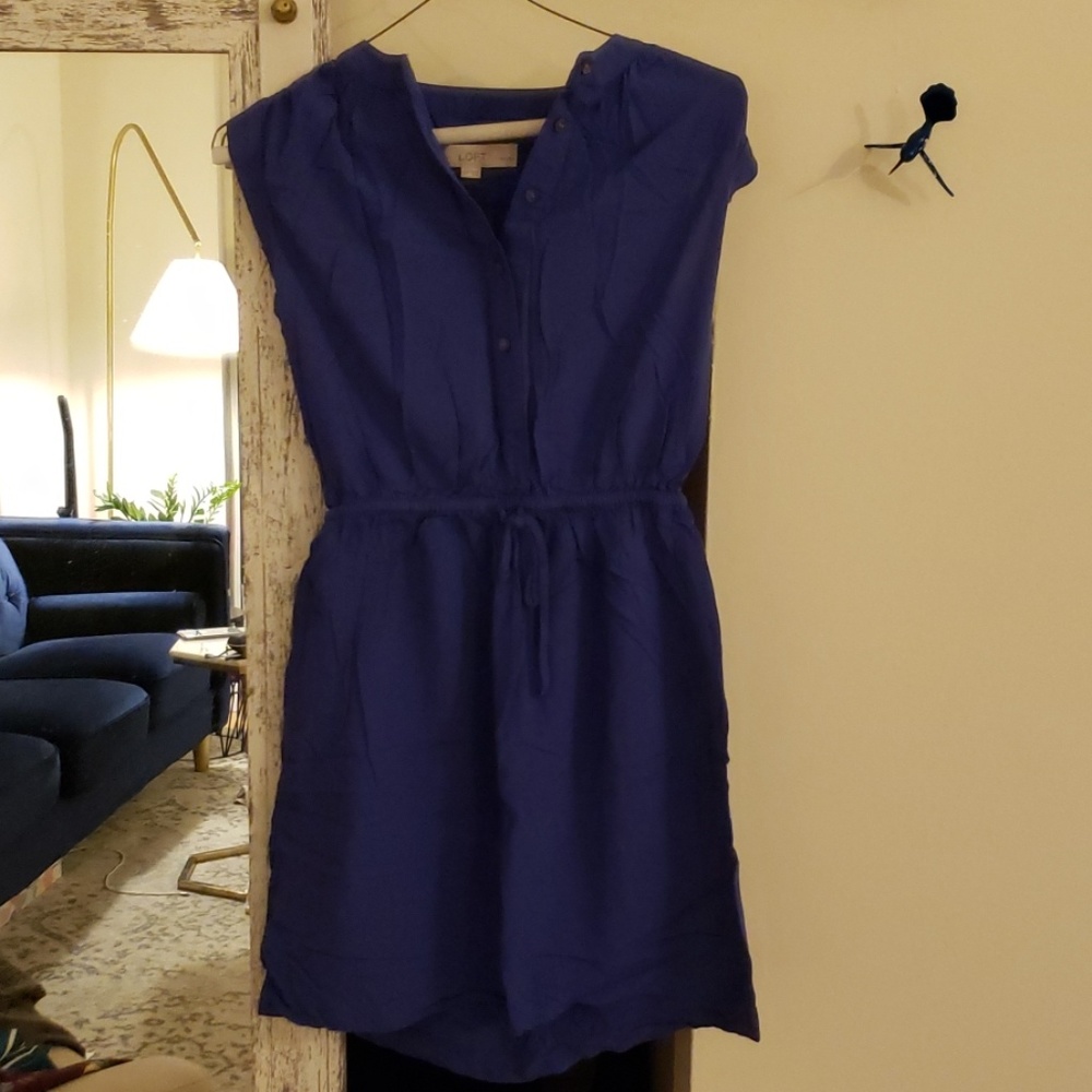 Anne Taylor Loft xxs midi purple dress
